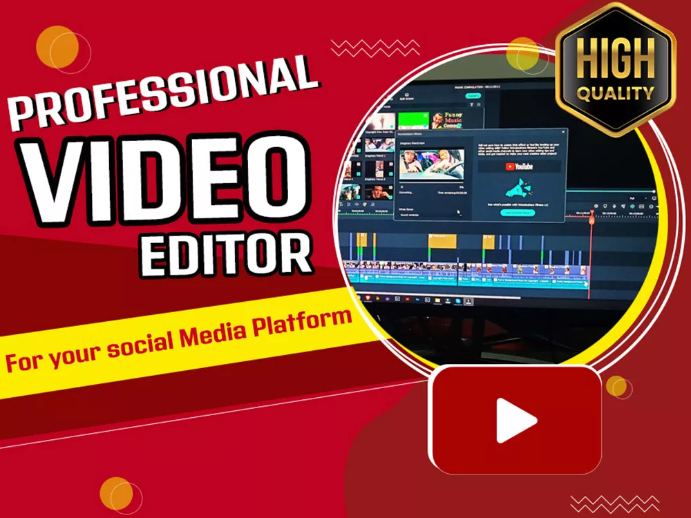 I will provide professional video editing services to suit your social media needs.