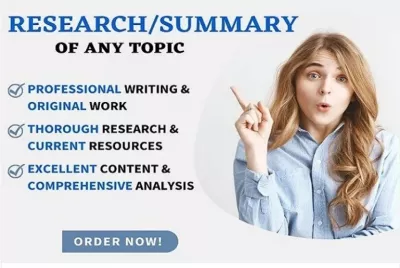 I will write  essays and research papers on any topic